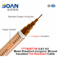 Bttw/Yttw, 0.6/1 Kv, 1c Inorganic Mineral Insulated Corrugated Copper Sheathed Cable